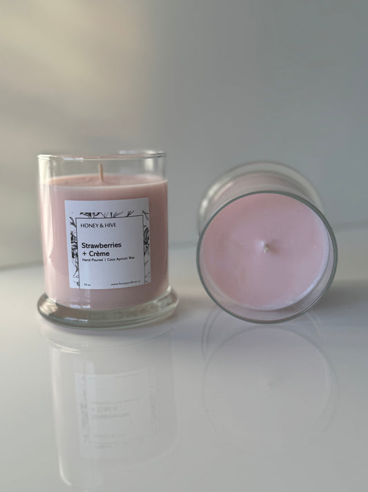 Strawberries & Crème | Coco-Apricot Wax Candle
